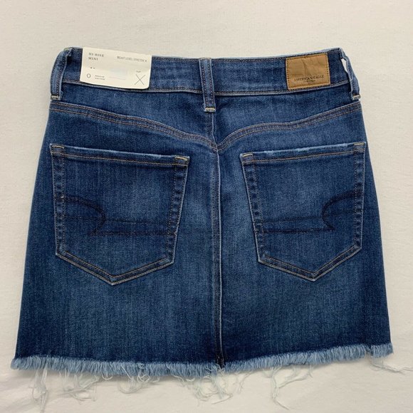 American Eagle Blue Jean Skirt Womens Size O - Picture 3 of 4